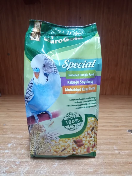 Special Kabuğu Soyulmuş Muhabbet Kuşu Yemi 500 Gram X 2 PAKET