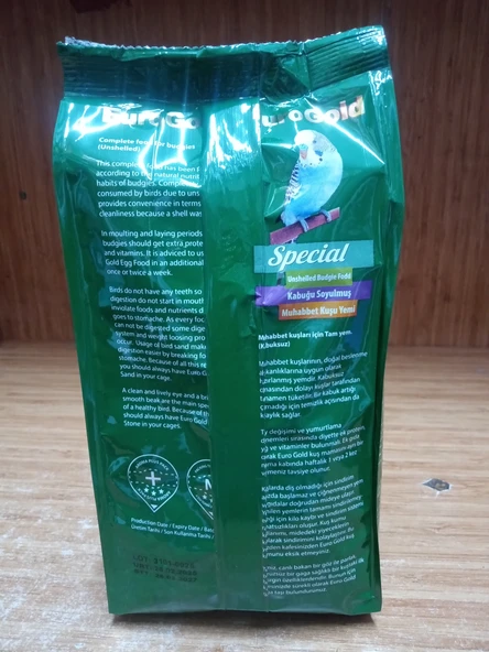 Special Kabuğu Soyulmuş Muhabbet Kuşu Yemi 500 Gram X 2 PAKET - 2