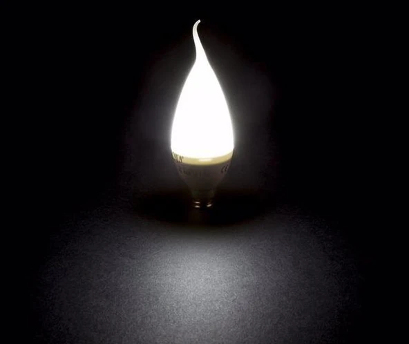 20 Adet NOAS YL96 1701 B 7W Kıvrık Buji Led Ampul 6500K Beyaz Işık E14 Duy - Resim 2