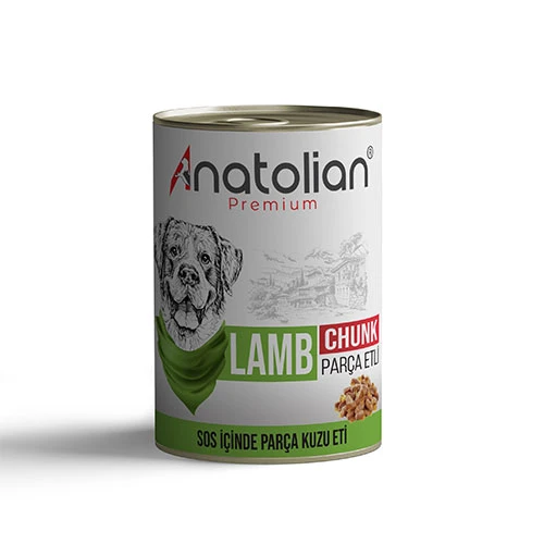 Anatolian Premium Parça Etli Kuzulu Yetişkin Köpek Konservesi 400 Gr ürün görseli 1