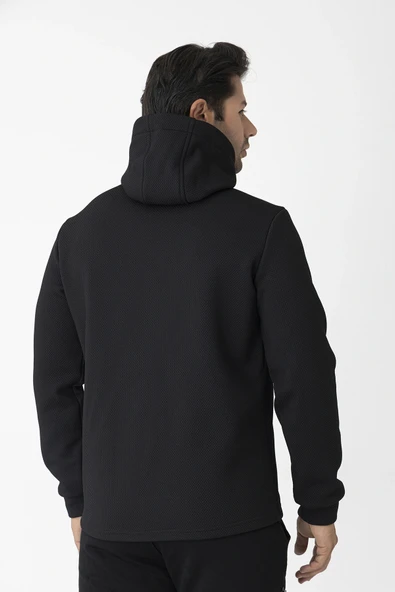 Crozwise Kapşonlu Erkek Sweat Su İticili Antrasit 6054 - Resim 3