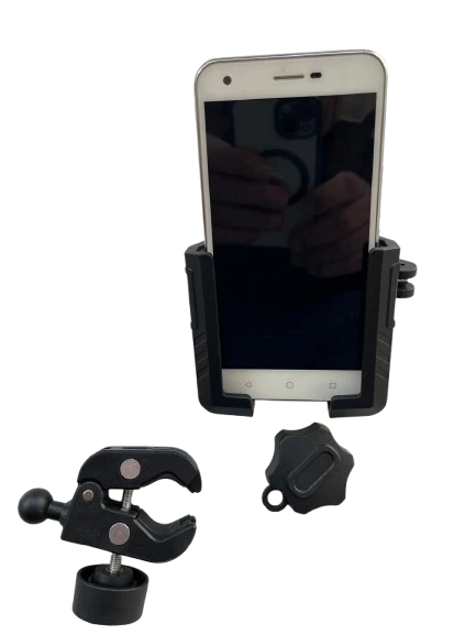 Motosiklet Scooter Atv Bisiklet Yandan Kilitlemeli Gidon Bağlantılı Telefon Tutucu A+++ Kaliteli ürün görseli 1