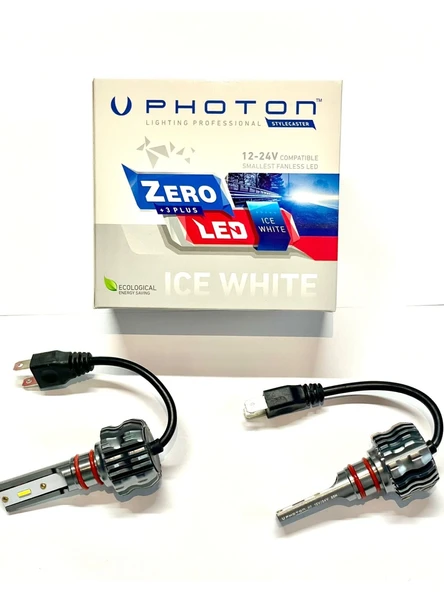 Photon Zero H7 +3 Plus Fansız LED 12V&24V Beyaz (Ice Whıte) - Resim 2