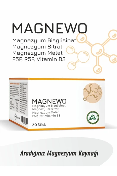 Anti Magnewo Efervesan Magnezyum Sitrat Malat Glisinat - Resim 3