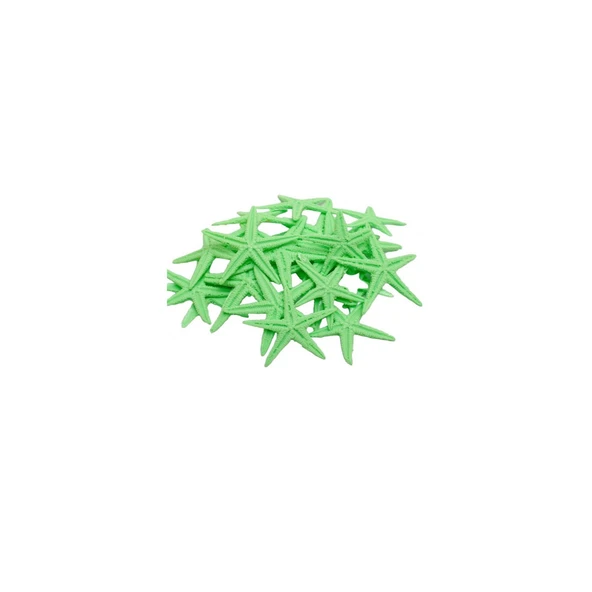 Polyester Deniz Yıldızı Minik Boy  0.5 CM- 1.5 CM (100 Adet)  Yeşil ürün görseli 1