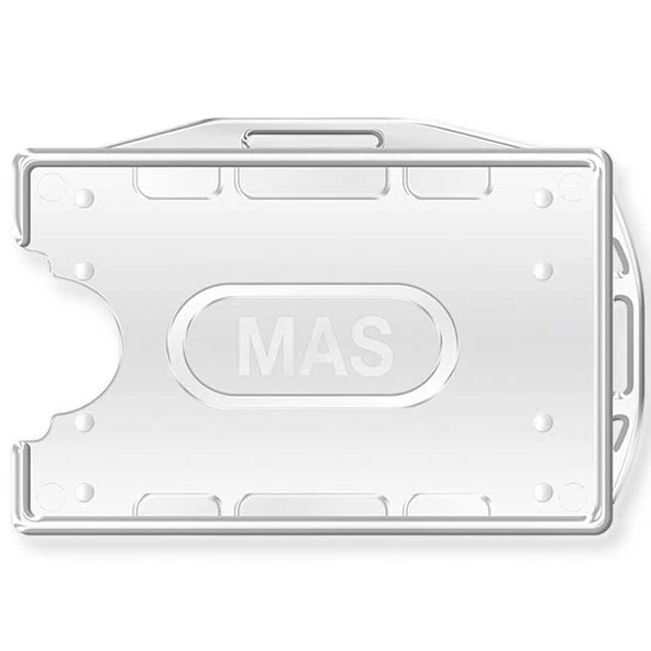 MAS Kart Kabı Çift Yüzlü 54x86 Şeffaf 25 Li 3524 ürün görseli
