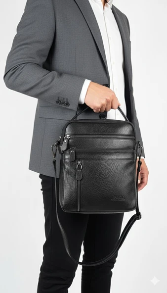 El Çantası Hakiki Deri 11" İnç Laptop/ Tablet Uyumlu Premium %100 Orjinal Deri 8683255014002