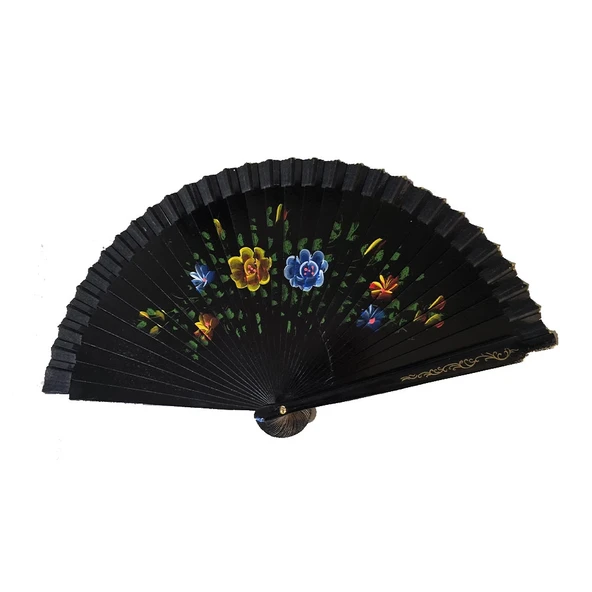 pilelistore Bambu Çift Taraflı Siyah Yelpaze 12 li Paket