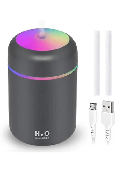 Hava Nemlendiricisi 300 ML Ultrasonik Ledli Usb Hediyeli Buhar Makinesi - Resim 4