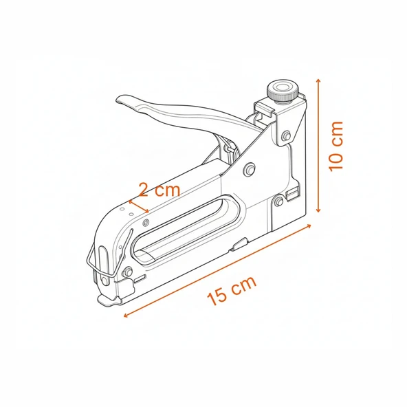 4-14 mm Ayarlanabilir Profesyonel Metal Mekanik Zımba Tabancası - Resim 6