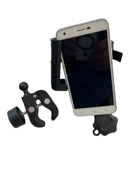 Motosiklet Scooter Atv Bisiklet Yandan Kilitlemeli Gidon Bağlantılı Telefon Tutucu A+++ Kaliteli - Resim 5