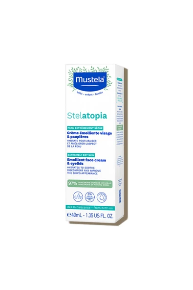 Mustela Stelatopia Emollient Face Cream Yüz Kremi 40 Ml - 2
