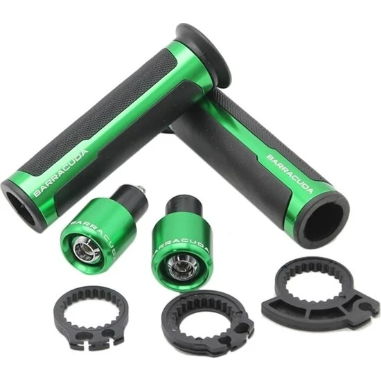 Barracuda Elcik Yeşil Motosiklet Elcik Set Ve Denge Topuzları ürün görseli 1