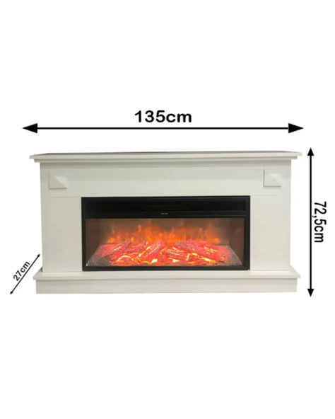 Dlc Large Penida 1800 Watt Dekoratif Elektrikli Şömine - Resim 5