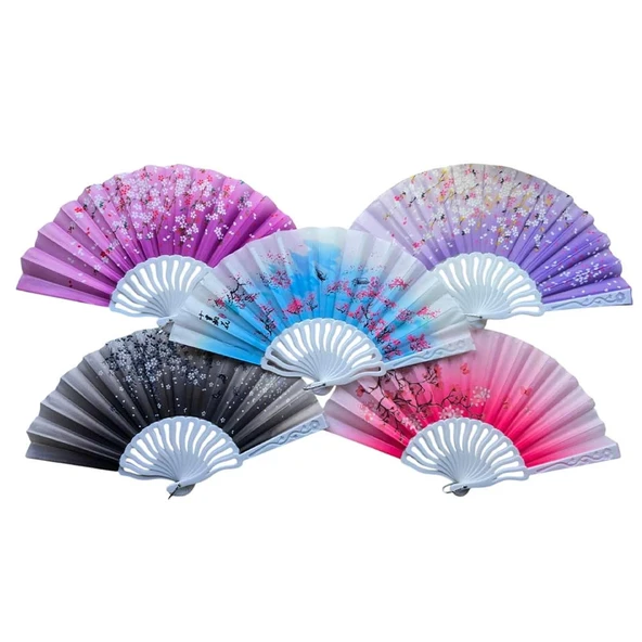 pilelistore Plastik Kumaş Yelpaze 12 li Karışık OB-047