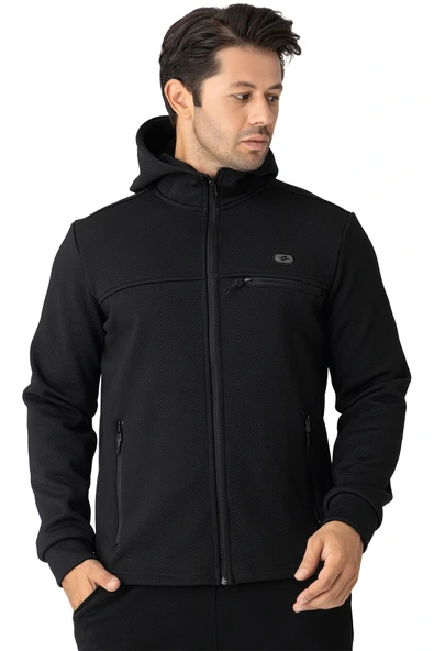 Crozwise Kapşonlu Erkek Sweat Su İticili Antrasit 6054 - Resim 4