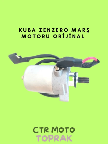 Kuba Zenzero Marş Motoru – 12V Dayanıklı Başlatma Motoru Scooter Uyumlu - 1