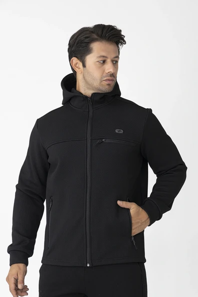 Crozwise Kapşonlu Erkek Sweat Su İticili Antrasit 6054 - Resim 5