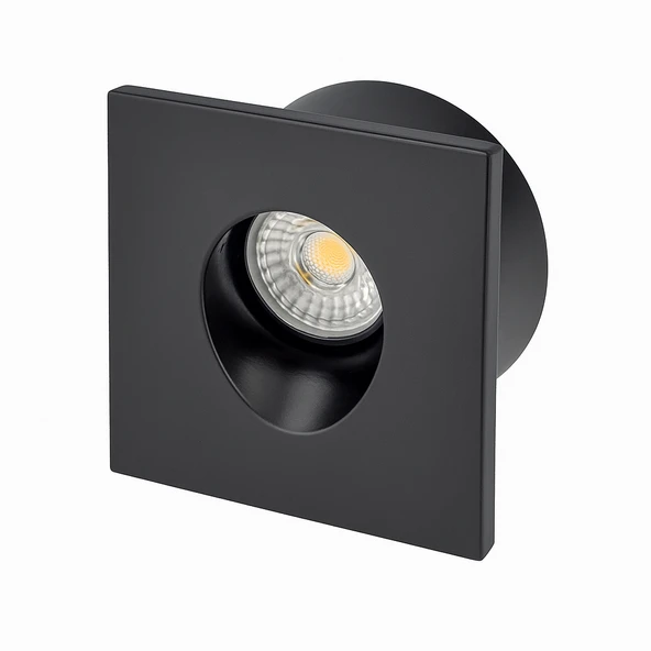 CATA CT-5179 3W LED Koridor Armatürü Siyah Kasa Modern İç Mekan Duvar Aydınlatma Lambası 3200K Günışığı