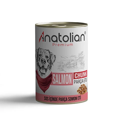 Anatolian Premium Parça Etli Somonlu Yetişkin Köpek Konservesi 400 Gr ürün görseli 1