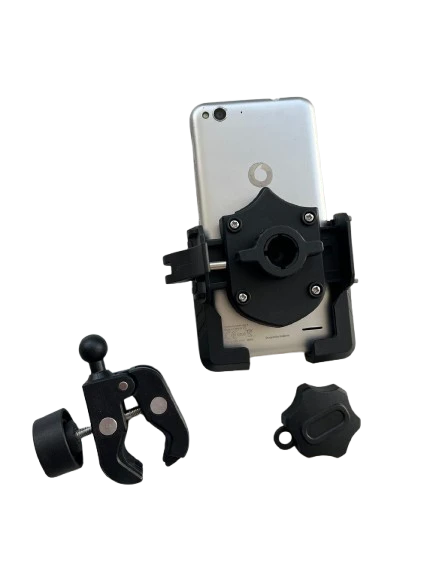 Motosiklet Scooter Atv Bisiklet Yandan Kilitlemeli Gidon Bağlantılı Telefon Tutucu A+++ Kaliteli - Resim 4