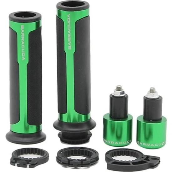 Barracuda Elcik Yeşil Motosiklet Elcik Set Ve Denge Topuzları - Resim 3