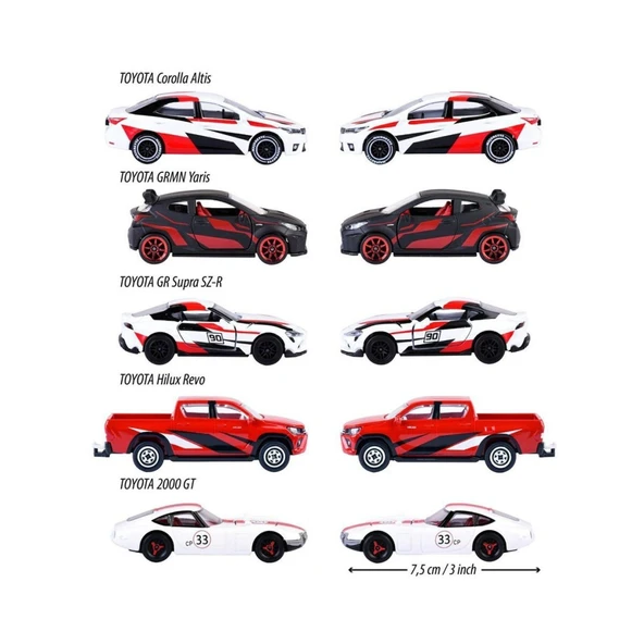 8502105003 Toyota Racing 5 Pieces Giftpack - 2