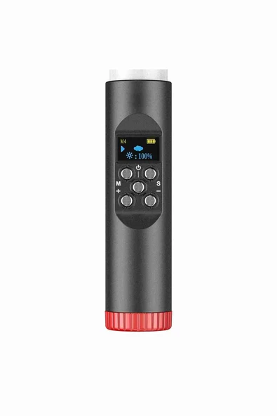 Fuchsia FM-128RGB OLED Ekran Göstergeli RGB Led Işıklı Su Geçirmez Aydınlatma Çubuğu - 3