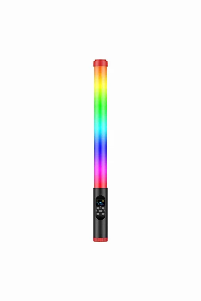 Fuchsia FM-128RGB OLED Ekran Göstergeli RGB Led Işıklı Su Geçirmez Aydınlatma Çubuğu - 1