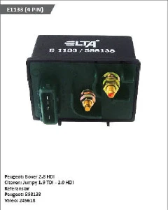 KIZDIRMA ROLESİ-12V PEUGEOT BOXER 2,8 HDİ/2000 HDİ 4 FİŞLİ  598138 - ELTA-E1133 ürün görseli