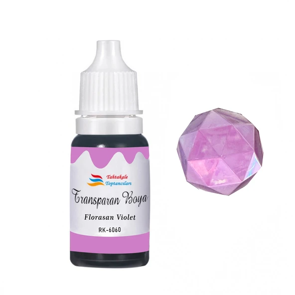 Epoksi Reçine Transparan Boya Pigment Şeffaf Epoksi Boyası 20 ML  Floresan Violet - 6060 ürün görseli