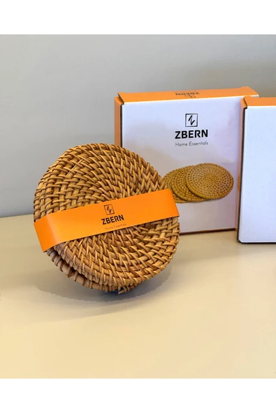 3 ADET 10X10 CM RATTAN MAT - 2