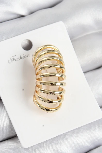 pilelistore Pirinç Yay Model Gold Renk Sağ Kıkırdak Küpe - TJ-BKP10994