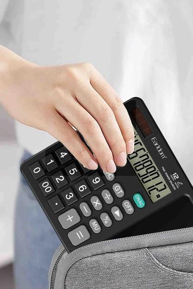 Fuchsia T10 Ekstra Yazma İşlem Ekranlı Hesap Makinesi - Resim 2