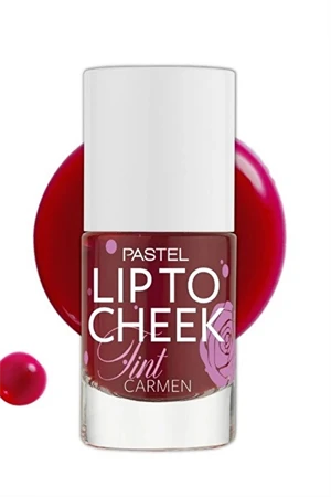 Pastel Lip To Cheek Tint Carmen – Dudak ve Yanaklar İçin Doğal Renk Veren Likit Allık & Ruj - 3