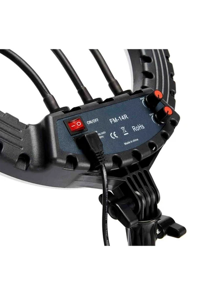 Fuchsia FM-14R Kumandalı 34cm Işıklı Telefon Tutucu Ring Light - Resim 7