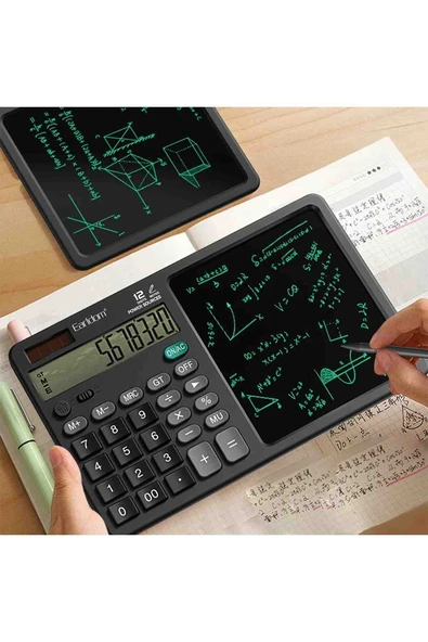 Fuchsia T10 Ekstra Yazma İşlem Ekranlı Hesap Makinesi - Resim 3