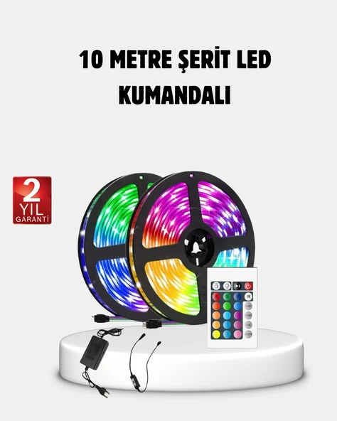 RGB Smart Şerit LED – TV Arkası ve Dekoratif Alanlar İçin Işık Şeridi - 1