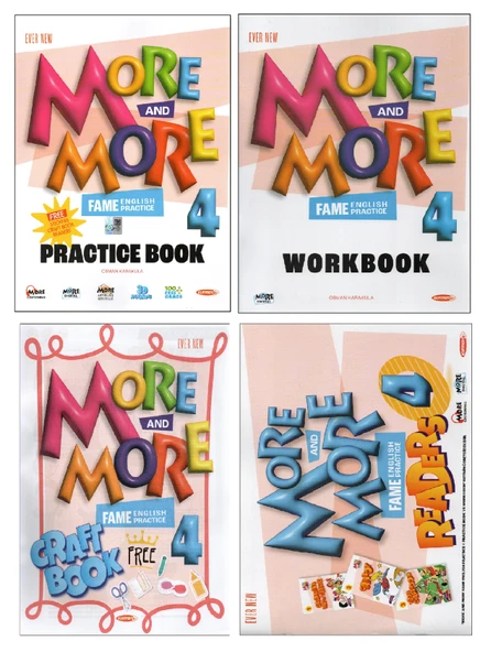 Kurmay Elt More and More 4.Sınıf Practice Book+Work Book +Craft Book+Readers ürün görseli