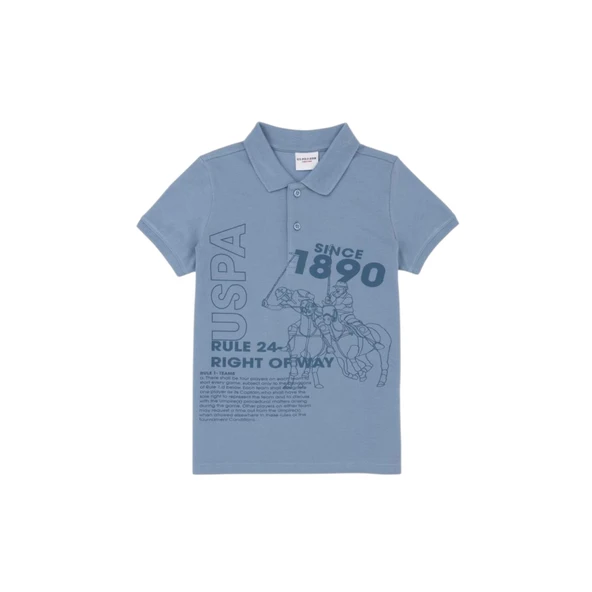 Erkek Çocuk İndigo Polo Yaka Tişört ürün görseli 1