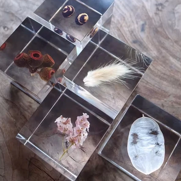 Epoksi Silikon Kalıp Küp Modeli 4x4x4 CM - Resim 3