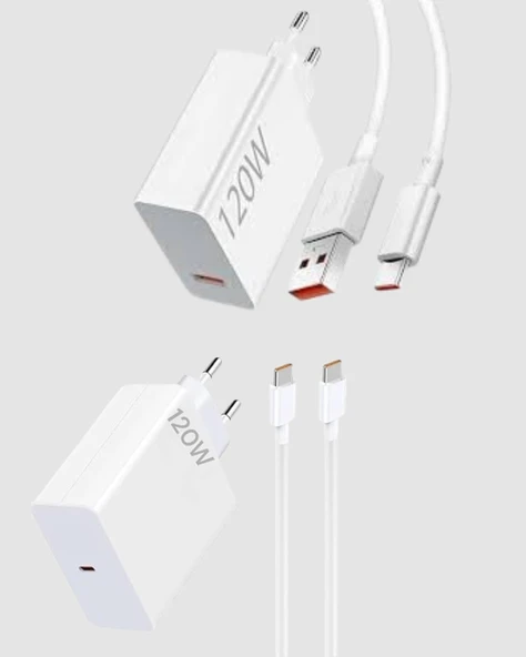 120W TypeC Hızlı Şarj Adaptörü – Akıllı Koruma ve Turbo Güç Desteği - 2