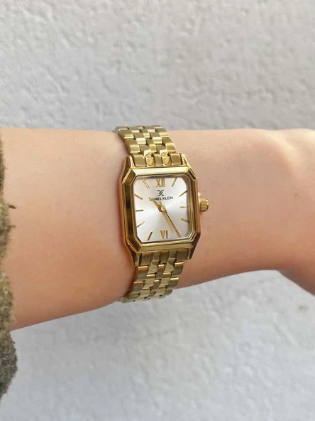 Daniel Klein DKE.1.10921 Kare Kadran 3 Atm Suya Dayanıklı Kadın Kol Saati - Resim 4