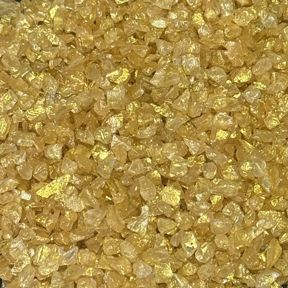Epoksi Mum Dekoratif 2-4 MM Arlığında Gerçek Cam Kırığı (50 GR)  Gold ürün görseli