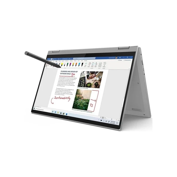 Ideapad Flex 5 Ryzen 5 5500U 8gb Ram 512GB SSD 14" Windows 11 Dokunmatik Ekran 82R900AGTX - Resim 4