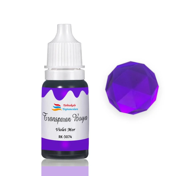 Epoksi Reçine Transparan Boya Pigment Şeffaf Epoksi Boyası 20 ML  Violet Mor - 3074 ürün görseli