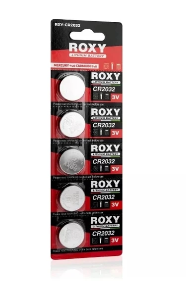 Bios Pili CR2032 3V 5 li Paket Roxy Rcr2032 ürün görseli