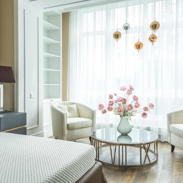 Yapay Çiçek Gelincik Çiçeği Gülkurusu Renk 3 Çiçek 1 Tomurcuk 59Cm - Resim 6