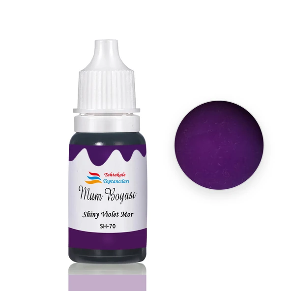 Mum Boyası Sıvı Pigment Boya 20 ML  Shiny Violet Mor - SH70 ürün görseli