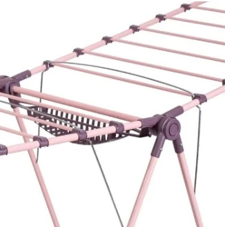 DAYSTONE SEPETLİ KALIN BORULU METAL ÇAMAŞIR KURUTMALIĞI FORTE ( MÜRDÜM ) - Resim 2